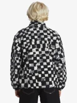 Quiksilver Boys 8-16 Saturn Distort Half-Zip Fleece -Sunny Fit Wear aqbft03091 quiksilverw kvj6 bck1