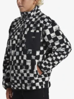 Quiksilver Boys 8-16 Saturn Distort Half-Zip Fleece -Sunny Fit Wear aqbft03091 quiksilverw kvj6 frt3