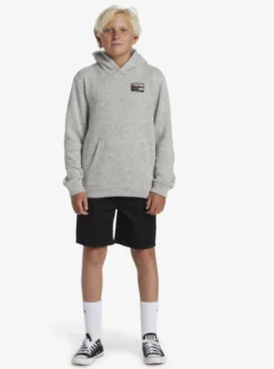 Quiksilver Boys 8-16 Keller Land & Sea Pullover Hoodie -Sunny Fit Wear aqbft03092 quiksilverw sjsh frt9