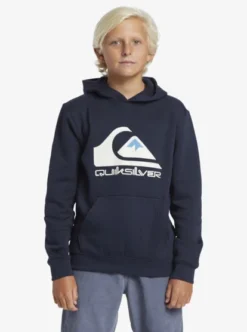 Quiksilver Boys 8-16 Big Logo Pullover Hoodie -Sunny Fit Wear aqbft03099 quiksilverw ktp0 frt1