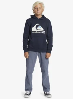 Quiksilver Boys 8-16 Big Logo Pullover Hoodie -Sunny Fit Wear aqbft03099 quiksilverw ktp0 frt9