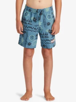 Quiksilver Boys 8-16 Radical Volley Swim Shorts -Sunny Fit Wear aqbjv03043 quiksilverw bkq9 frt1