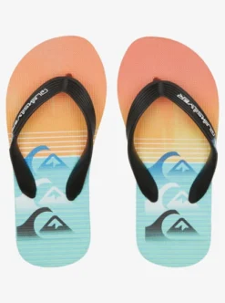 Quiksilver Boys Molokai Art Flip-Flops -Sunny Fit Wear aqbl100473 quiksilverp xbyw frt4