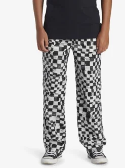 Quiksilver Boys 8-16 Saturn Distort Beach Beach Trousers -Sunny Fit Wear aqbnp03003 quiksilverw wbk6 frt1