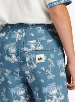 Quiksilver Boys 8-16 Palm Spritz Elasticated Waist Walk Shorts -Sunny Fit Wear aqbws03074 quiksilverw bmq6 frt5