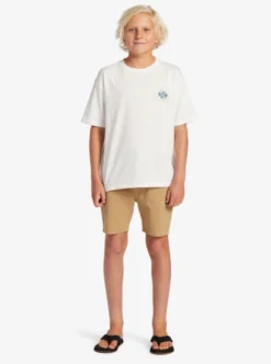 Quiksilver Boys 8-16 Flare T-Shirt -Sunny Fit Wear aqbzt04337 quiksilverw wbk0 frt9