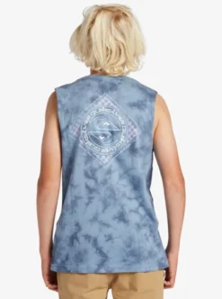Quiksilver Boys 8-16 Splitting Hairs Sleeveless Muscle T-Shirt -Sunny Fit Wear aqbzt04358 quiksilverw byg0 bck1