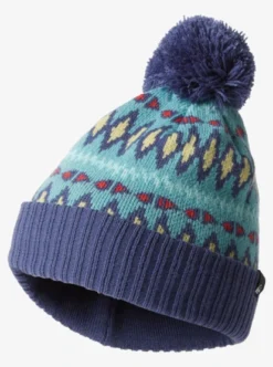 Quiksilver Boys Bean Screamer Pom Beanie -Sunny Fit Wear aqkha03384 quiksilverv bha0 frt1