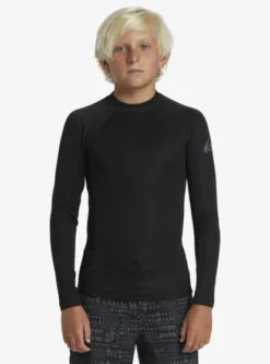 Quiksilver Boys 2-7 Everyday Heat Long Sleeve UPF 50 Surf T-Shirt -Sunny Fit Wear aqkwr03023 quiksilverw kvj0 frt1