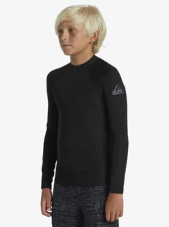 Quiksilver Boys 2-7 Everyday Heat Long Sleeve UPF 50 Surf T-Shirt -Sunny Fit Wear aqkwr03023 quiksilverw kvj0 frt2