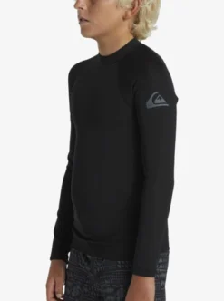 Quiksilver Boys 2-7 Everyday Heat Long Sleeve UPF 50 Surf T-Shirt -Sunny Fit Wear aqkwr03023 quiksilverw kvj0 frt3