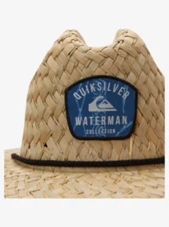 Quiksilver Waterman Outsider - Straw Lifeguard Hat -Sunny Fit Wear aqmha03116 quiksilverp brd6 frt3