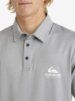 Quiksilver Mens Baitball Long Sleeve UPF 50 Surf Polo Shirt -Sunny Fit Wear aqmwr03039 quiksilverw skg0 dtl1