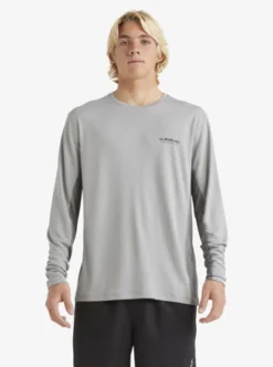 Quiksilver Mens Sea Grass Long Sleeve UPF 50 Surf T-Shirt -Sunny Fit Wear aqmwr03043 quiksilverw skg0 frt1