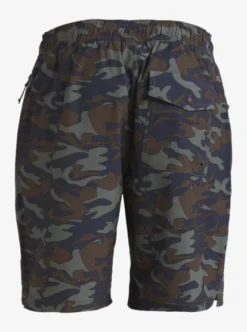 Quiksilver Mens Waterman Scout Zipper Print 19" Amphibian Boardshorts -Sunny Fit Wear aqmws03110 quiksilverv gpb6 bck1