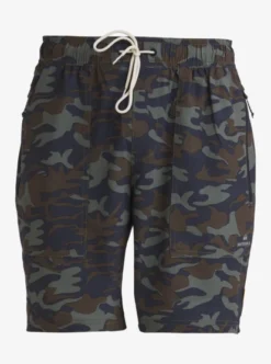 Quiksilver Mens Waterman Scout Zipper Print 19" Amphibian Boardshorts -Sunny Fit Wear aqmws03110 quiksilverv gpb6 frt1