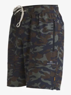 Quiksilver Mens Waterman Scout Zipper Print 19" Amphibian Boardshorts -Sunny Fit Wear aqmws03110 quiksilverv gpb6 sd1