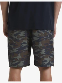 Quiksilver Mens Waterman Scout Zipper Print 19" Amphibian Boardshorts -Sunny Fit Wear aqmws03110 quiksilverw gpb6 bck6