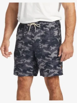 Quiksilver Mens Waterman Scout Zipper Print 19" Amphibian Boardshorts -Sunny Fit Wear aqmws03110 quiksilverw gpb6 frt3
