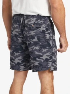 Quiksilver Mens Waterman Scout Zipper Print 19" Amphibian Boardshorts -Sunny Fit Wear aqmws03110 quiksilverw gpb6 frt4