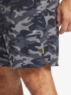 Quiksilver Mens Waterman Scout Zipper Print 19" Amphibian Boardshorts -Sunny Fit Wear aqmws03110 quiksilverw gpb6 frt5