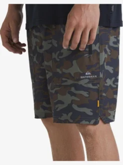 Quiksilver Mens Waterman Scout Zipper Print 19" Amphibian Boardshorts -Sunny Fit Wear aqmws03110 quiksilverw gpb6 sd6