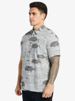 Quiksilver Mens Dive Sites Short Sleeve Shirt -Sunny Fit Wear aqmwt03493 quiksilverw sfb9 frt2