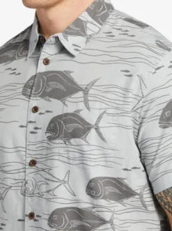 Quiksilver Mens Dive Sites Short Sleeve Shirt -Sunny Fit Wear aqmwt03493 quiksilverw sfb9 frt3