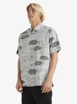 Quiksilver Mens Dive Sites Short Sleeve Shirt -Sunny Fit Wear aqmwt03493 quiksilverw sfb9 sd1