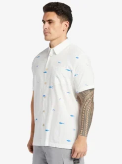 Quiksilver Mens Big Pond Short Sleeve Shirt -Sunny Fit Wear aqmwt03502 quiksilverw wbb9 frt2