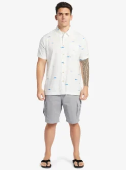 Quiksilver Mens Big Pond Short Sleeve Shirt -Sunny Fit Wear aqmwt03502 quiksilverw wbb9 frt9