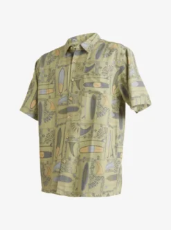 Quiksilver Mens Long Boards Short Sleeve Shirt -Sunny Fit Wear aqmwt03506 quiksilverv brn9 sd1