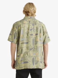 Quiksilver Mens Long Boards Short Sleeve Shirt -Sunny Fit Wear aqmwt03506 quiksilverw brn9 bck1
