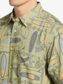 Quiksilver Mens Long Boards Short Sleeve Shirt -Sunny Fit Wear aqmwt03506 quiksilverw brn9 frt3