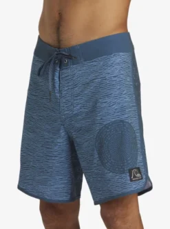 Quiksilver Mens Scallop Blank Canvas 18" Board Shorts -Sunny Fit Wear aqybs03660 quiksilverw bsl8 frt3