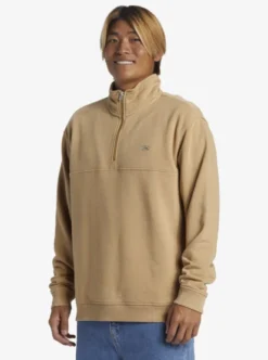 Quiksilver Mens Saturn Chrome Half-Zip Sweatshirt -Sunny Fit Wear aqyft03337 quiksilverw cjz0 frt2