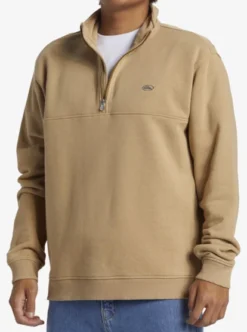 Quiksilver Mens Saturn Chrome Half-Zip Sweatshirt -Sunny Fit Wear aqyft03337 quiksilverw cjz0 frt3