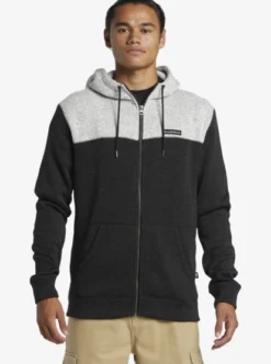 Quiksilver Mens Keller Block Zip-Up Hoodie -Sunny Fit Wear aqyft03339 quiksilverw kvjh frt1