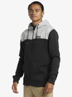 Quiksilver Mens Keller Block Zip-Up Hoodie -Sunny Fit Wear aqyft03339 quiksilverw kvjh frt2