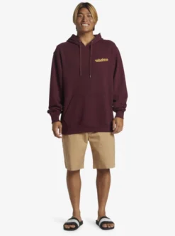 Quiksilver Mens Heavy Weight Pullover Hoodie -Sunny Fit Wear aqyft03350 quiksilverw rsr0 frt9