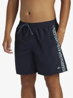 Quiksilver Mens Remade Taped Volley 17" Swim Shorts -Sunny Fit Wear aqyjv03138 quiksilverw ktp0 frt3