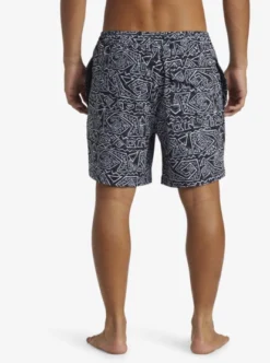 Quiksilver Mens Surfsilk Mix Volley 17" Swim Shorts -Sunny Fit Wear aqyjv03143 quiksilverw kvj6 bck1
