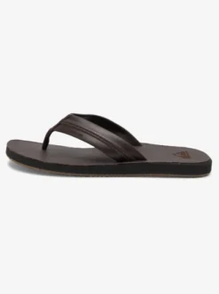 Quiksilver Mens Carver Natural Leather Sandals -Sunny Fit Wear aqyl101088 quiksilverp xccc frt5