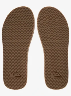Quiksilver Mens Left Coasta Leather Sandals -Sunny Fit Wear aqyl101091 quiksilverp xccc bck1