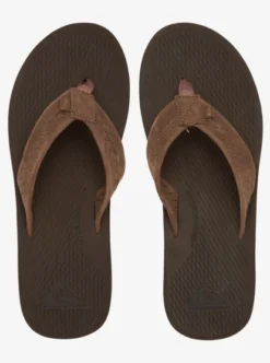 Quiksilver Mens Left Coasta Leather Sandals -Sunny Fit Wear aqyl101091 quiksilverp xccc frt4