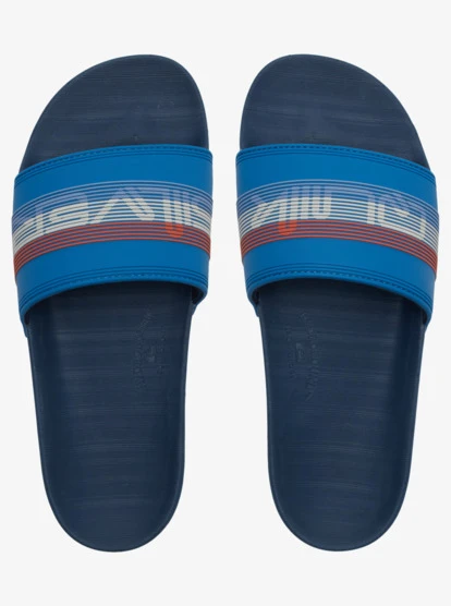 Quiksilver Mens Rivi Wordmark Slide Slider Sandals 4 Quiksilver Mens Rivi Wordmark Slide Slider Sandals - Image 4