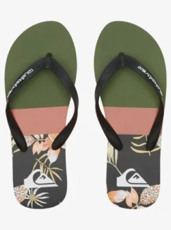 Quiksilver Mens Molokai Panel Flip-Flops -Sunny Fit Wear aqyl101263 quiksilverp xkkg frt4