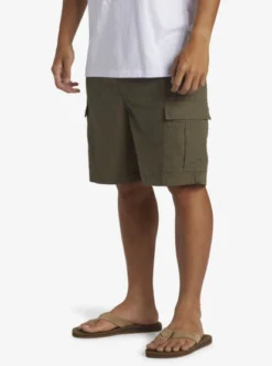 Quiksilver Mens Taxer Cargo Cargo Walk Shorts -Sunny Fit Wear aqyws03237 quiksilverw cre0 frt2