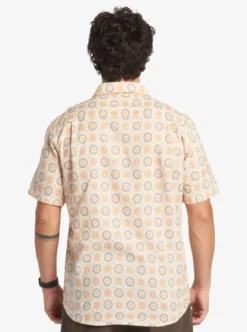 Quiksilver Mens Mandala Short Sleeve Shirt -Sunny Fit Wear aqywt03298 quiksilverw wdw9 bck1