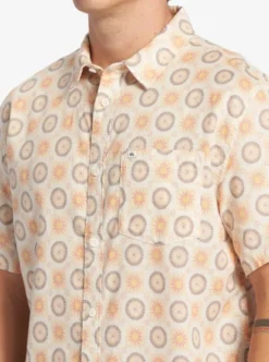 Quiksilver Mens Mandala Short Sleeve Shirt -Sunny Fit Wear aqywt03298 quiksilverw wdw9 frt3